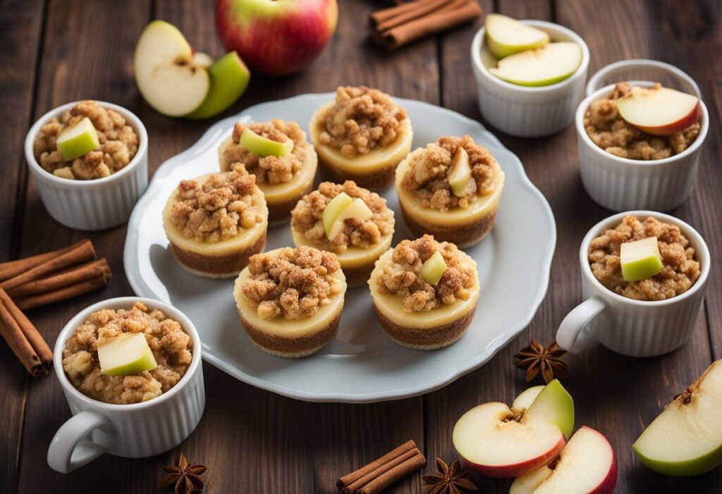 Apple Crisp Mini Cheesecakes: A Delicious Fall Dessert Recipe