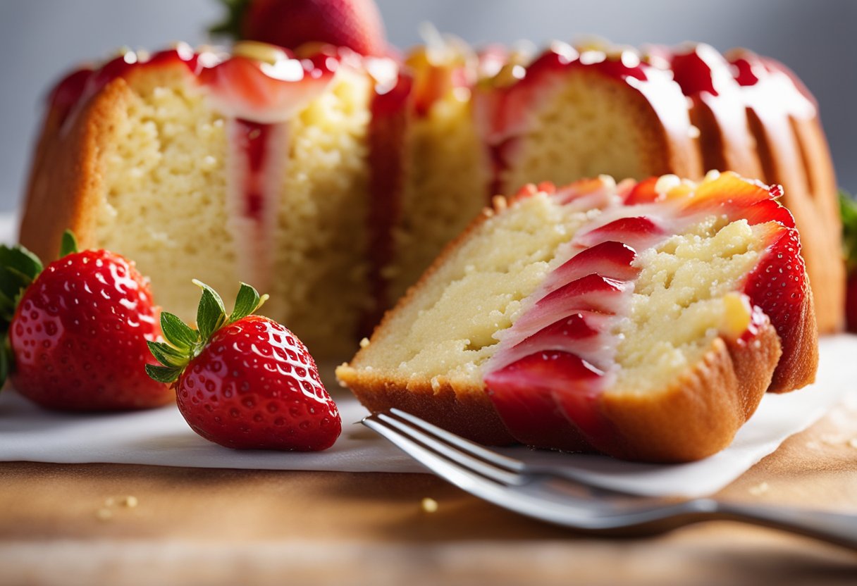 Easy Strawberry Pound Cake Recipe