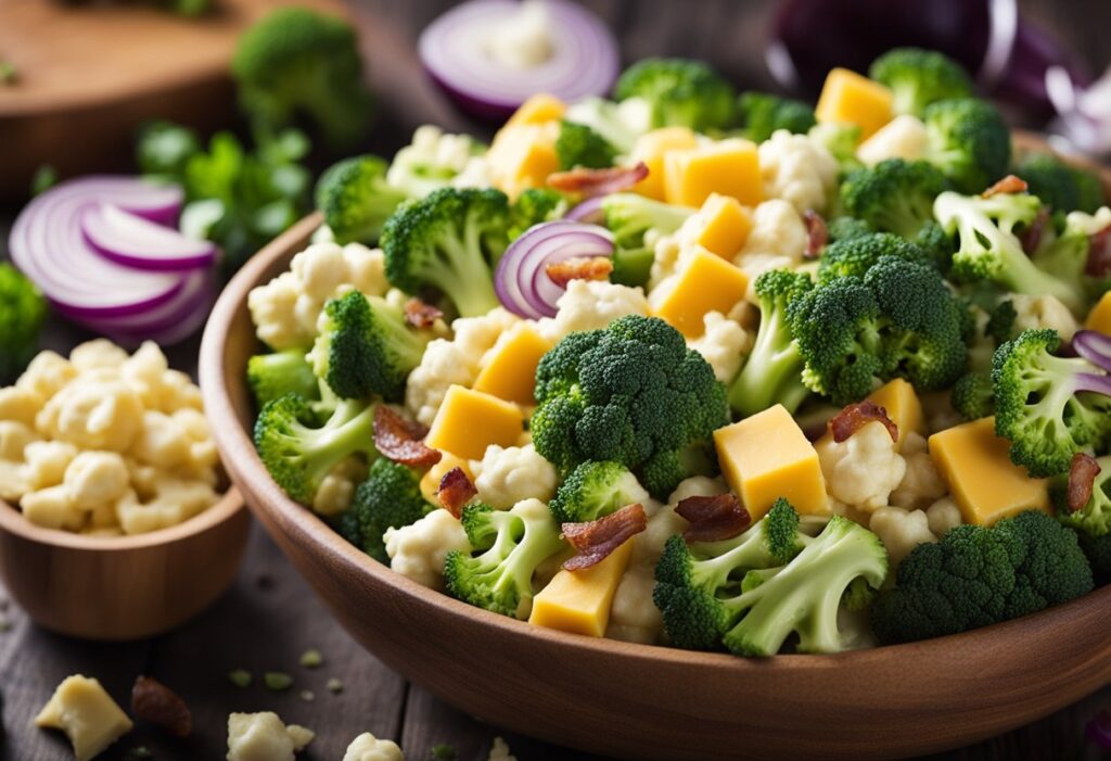 Loaded Broccoli Cauliflower Salad: A Delicious and Nutritious Meal