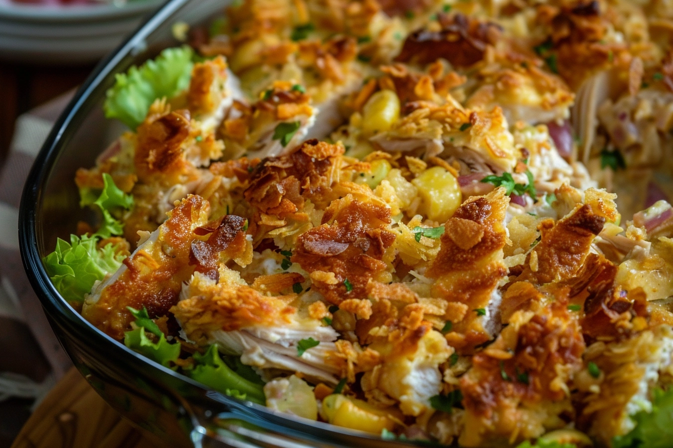 Crispy Chicken Salad Casserole