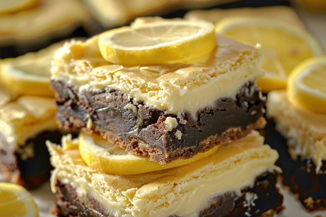 Lemon Cream Cheese Brownies