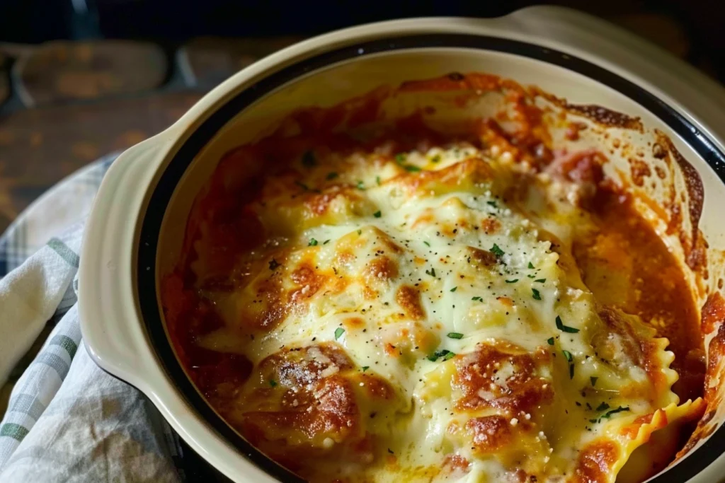 Slow Cooker Ravioli Lasagna Recipe