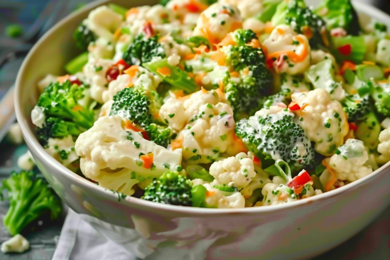 Cauliflower & Broccoli Salad