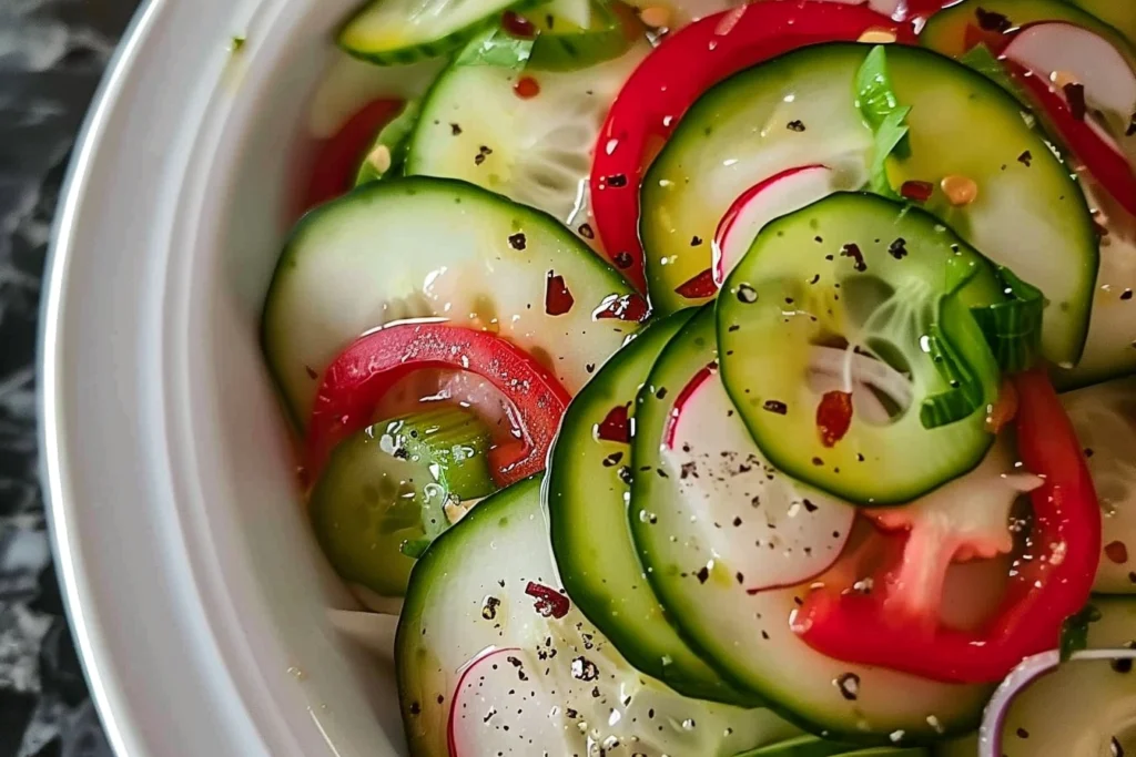 Creamy Cucumber Salad Recipe