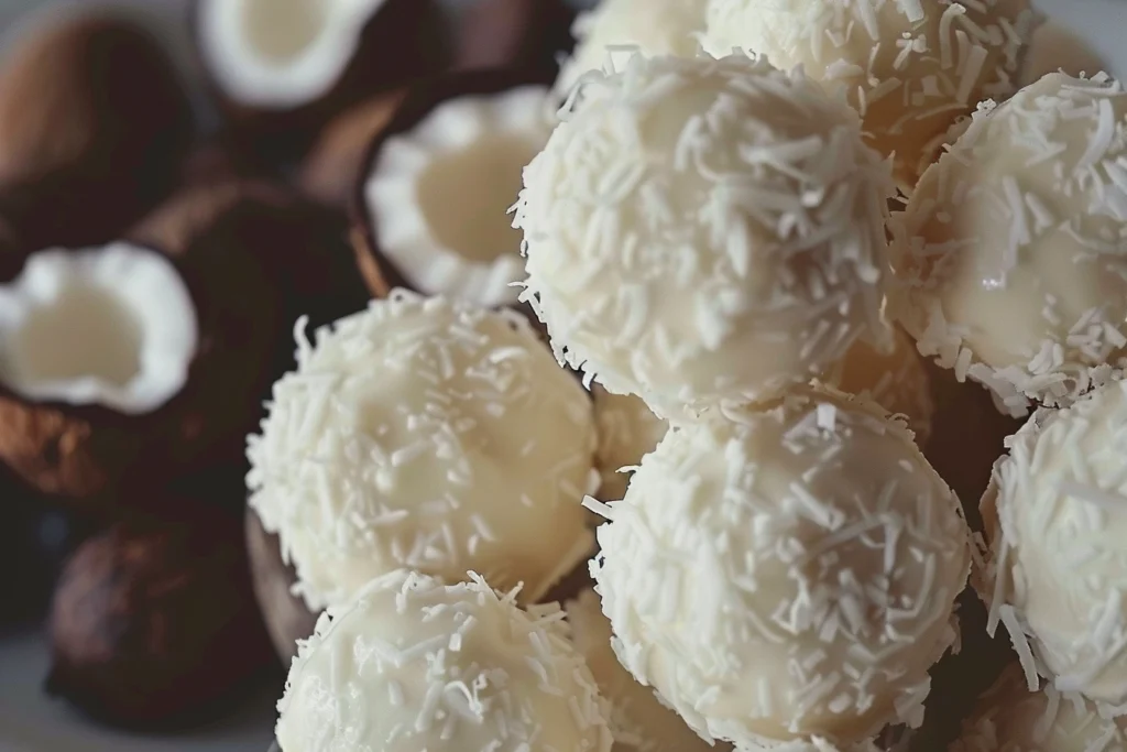 No Bake Coconut Cream Balls Recipe