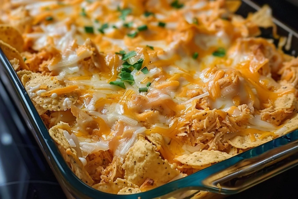 Cheesy and Crunchy Doritos Chicken Casserole