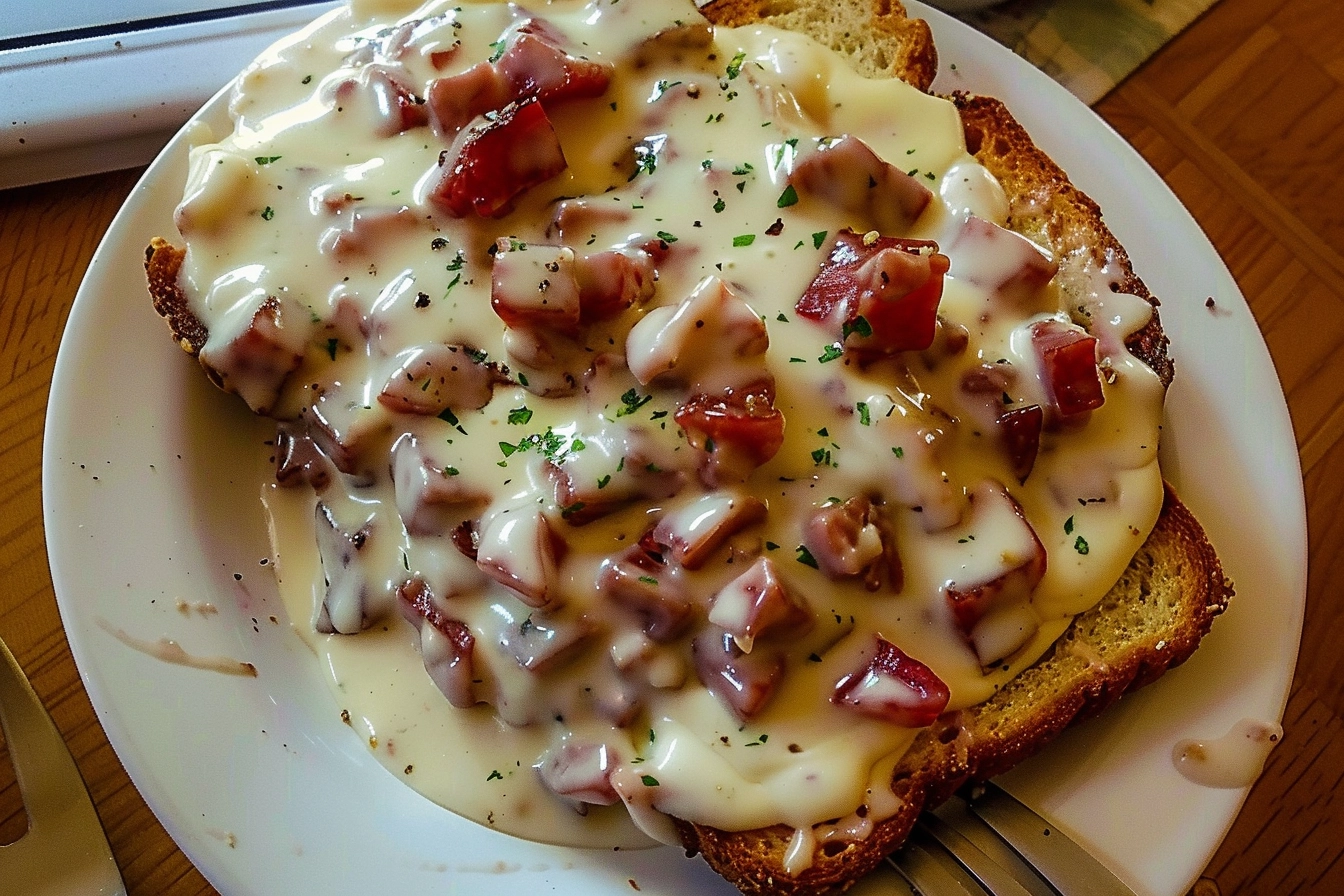 Home-Style Classic Creamed Chipped Beef on Toast