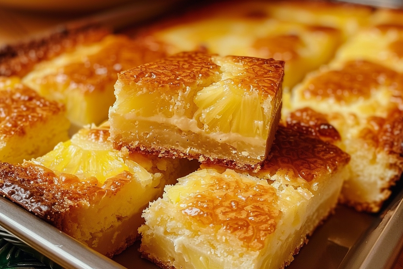 Pineapple Cake Bars