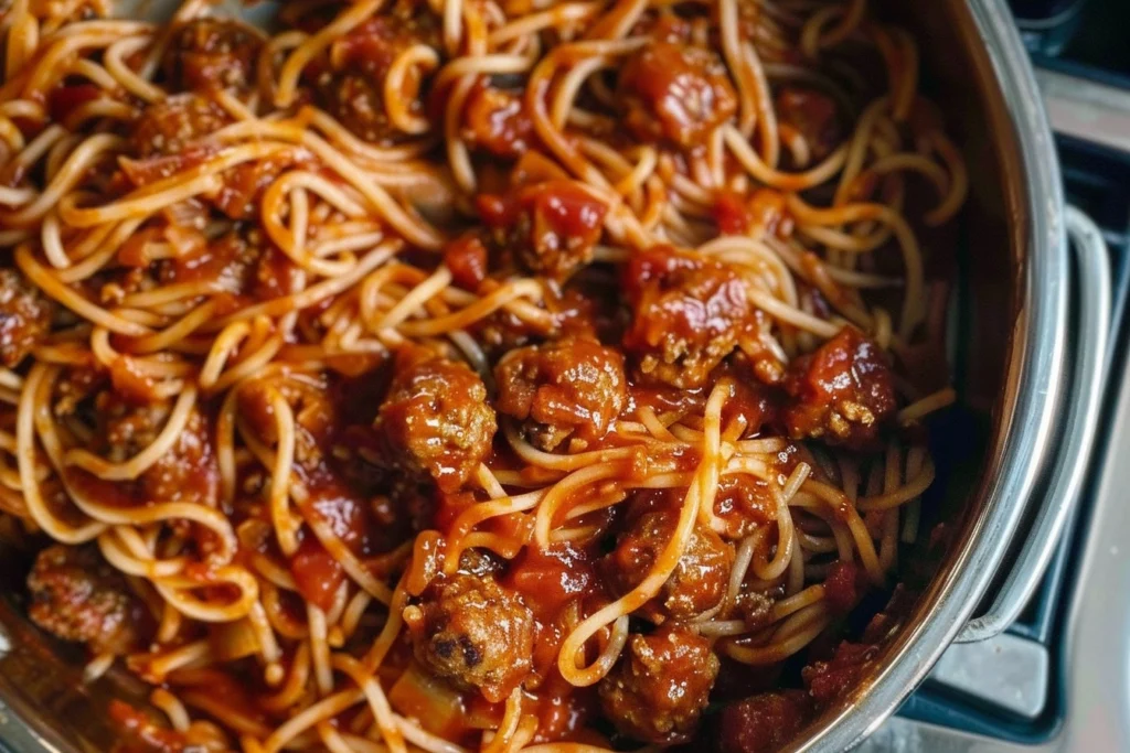 Spaghetti and Meatballs Instant Pot