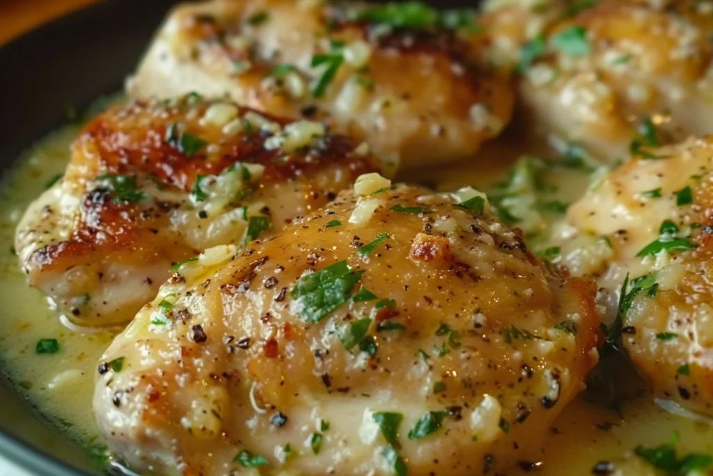 CREAMY GARLIC BUTTER PARMESAN CHICKEN