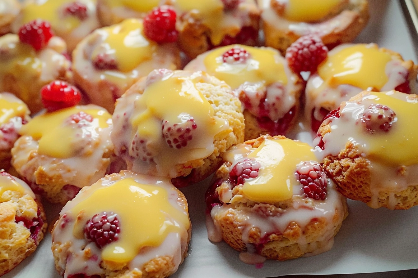 Lemon Raspberry Scones