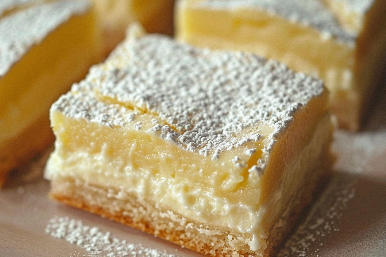 Vanilla Custard Cream Squares