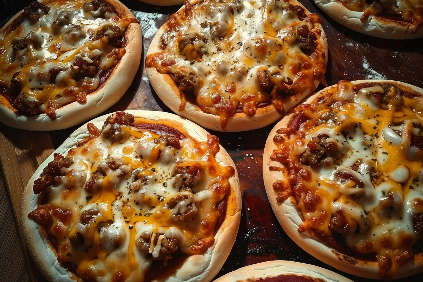 Old-school pizza burgers