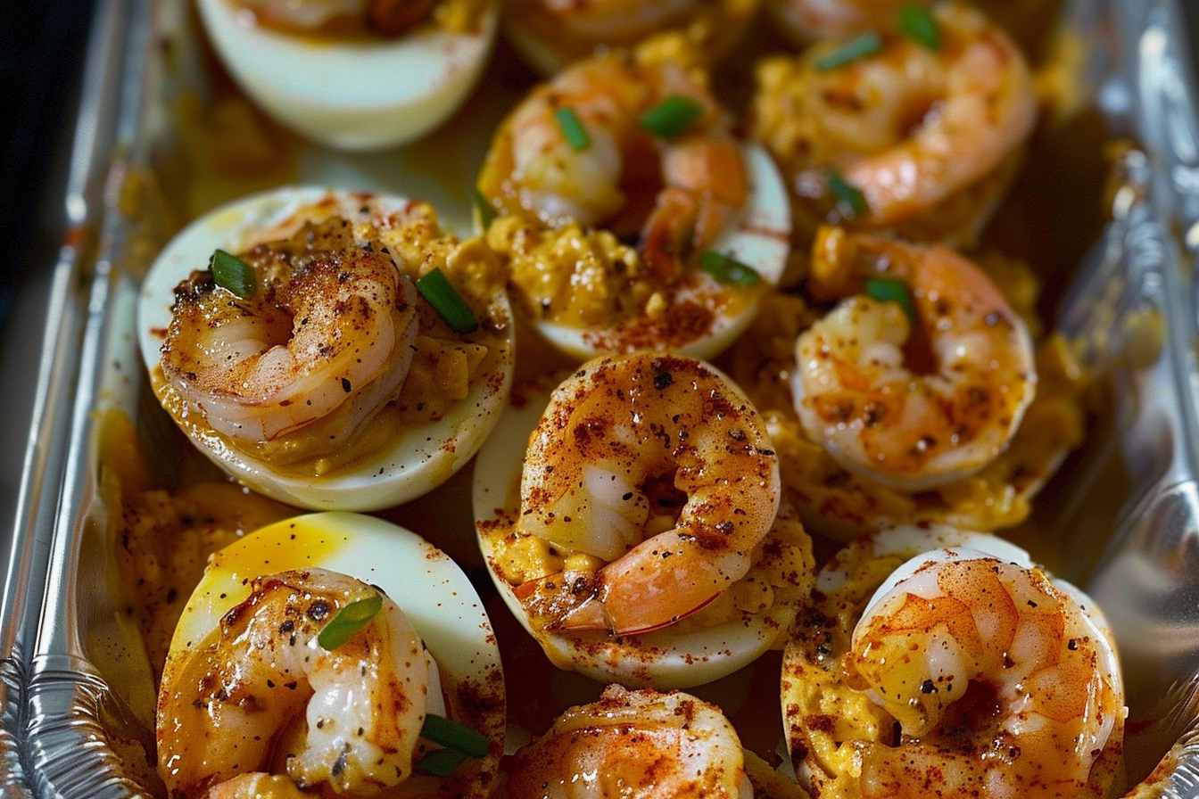 Cajun Shrimp Deviled Eggs