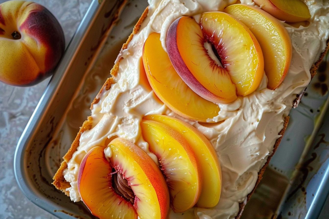 Peaches & Cream Cheese Loaf