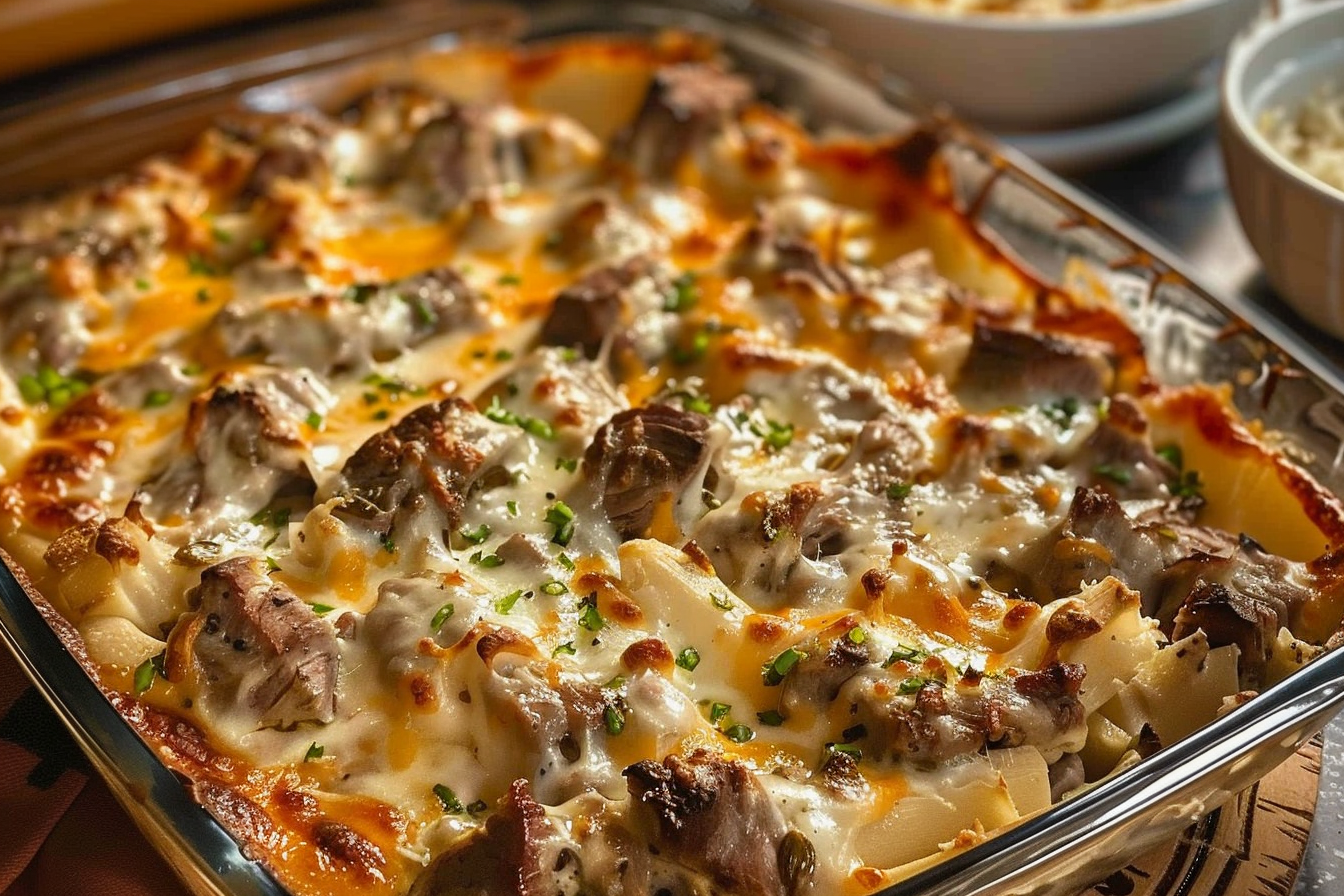 PHILLY CHEESE STEAK CASSEROLE