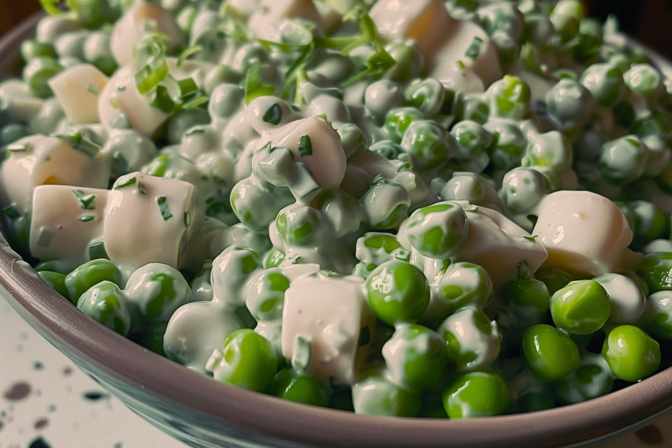 Classic Creamy Pea Salad