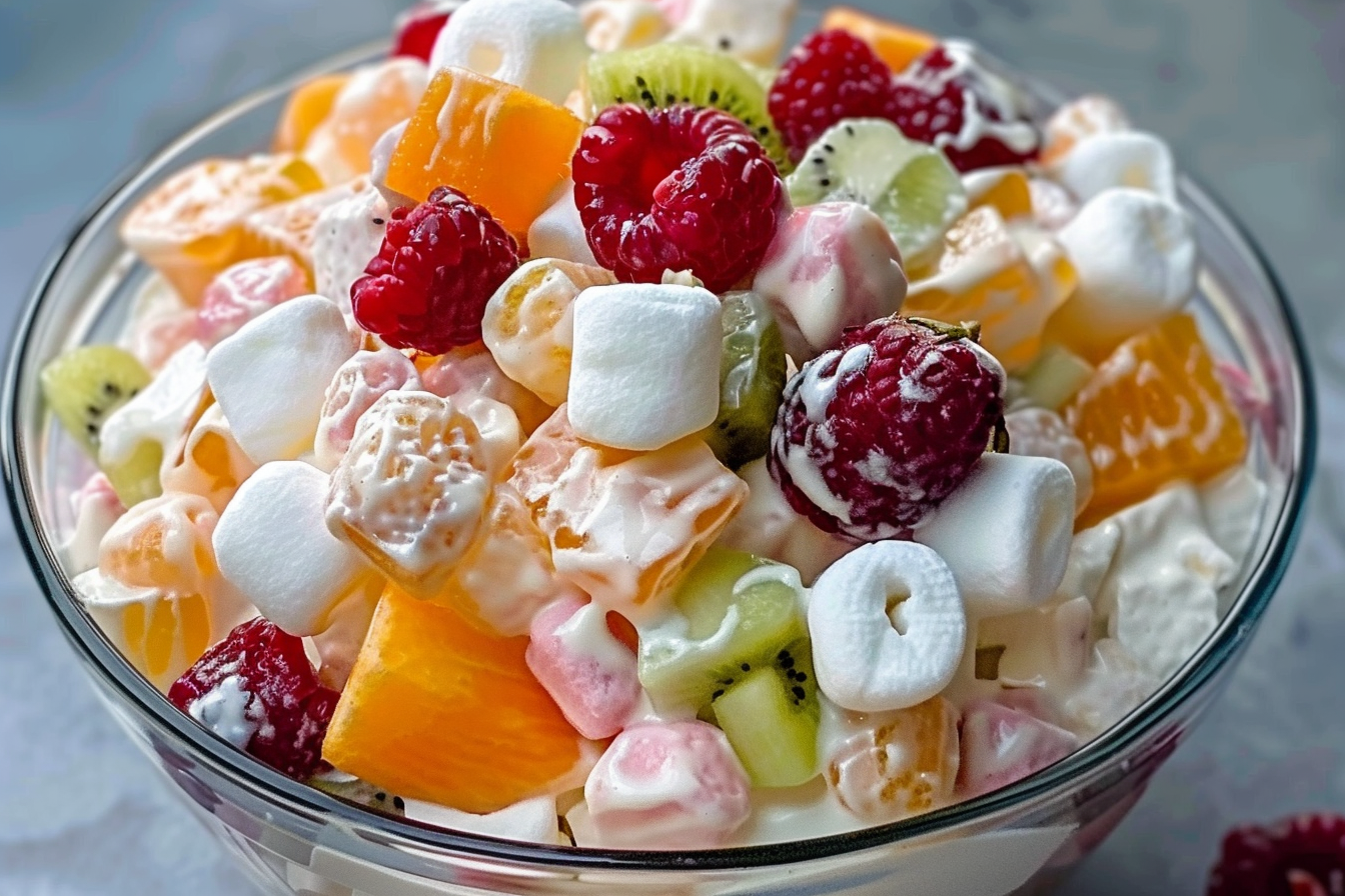 Marshmallow Fluffy Fruit Salad – It’s A Vacation In A Bowl