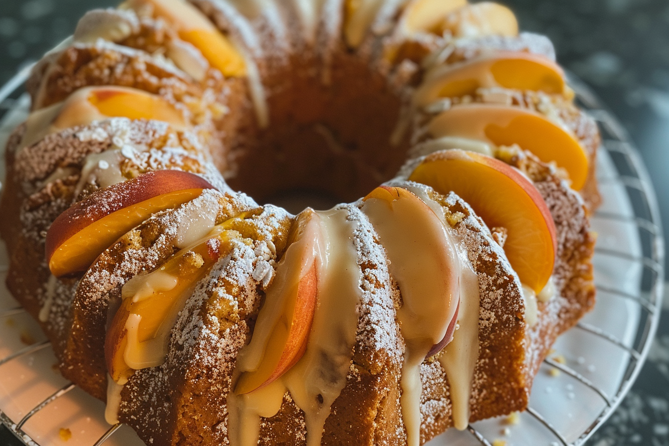 Peach Cobbler Pound Cake