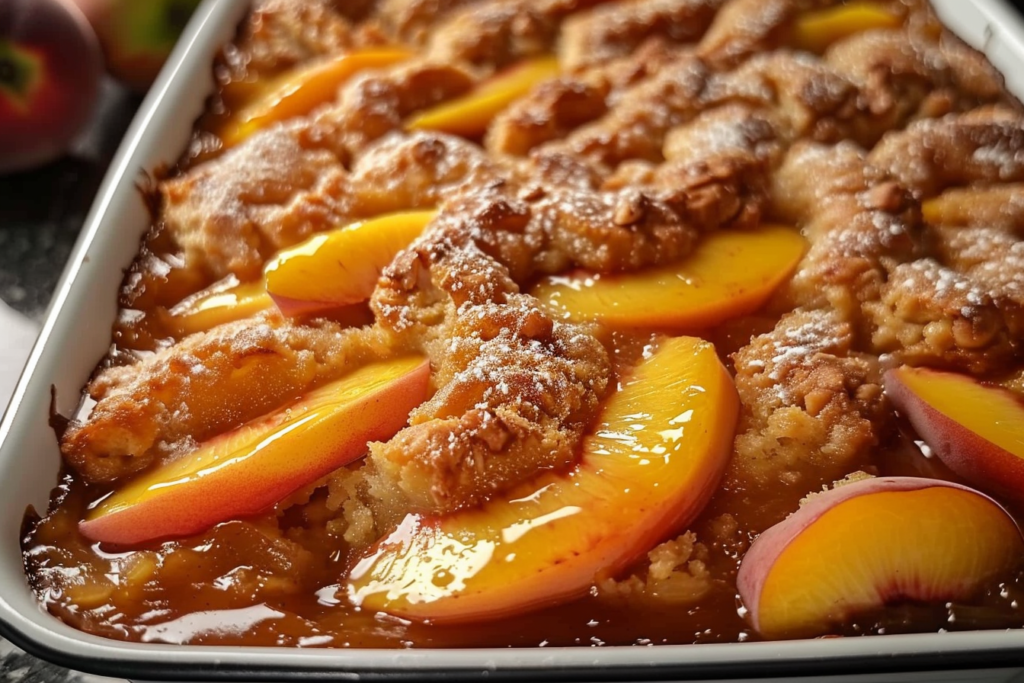 Krispy Kreme Peach Cobbler!!