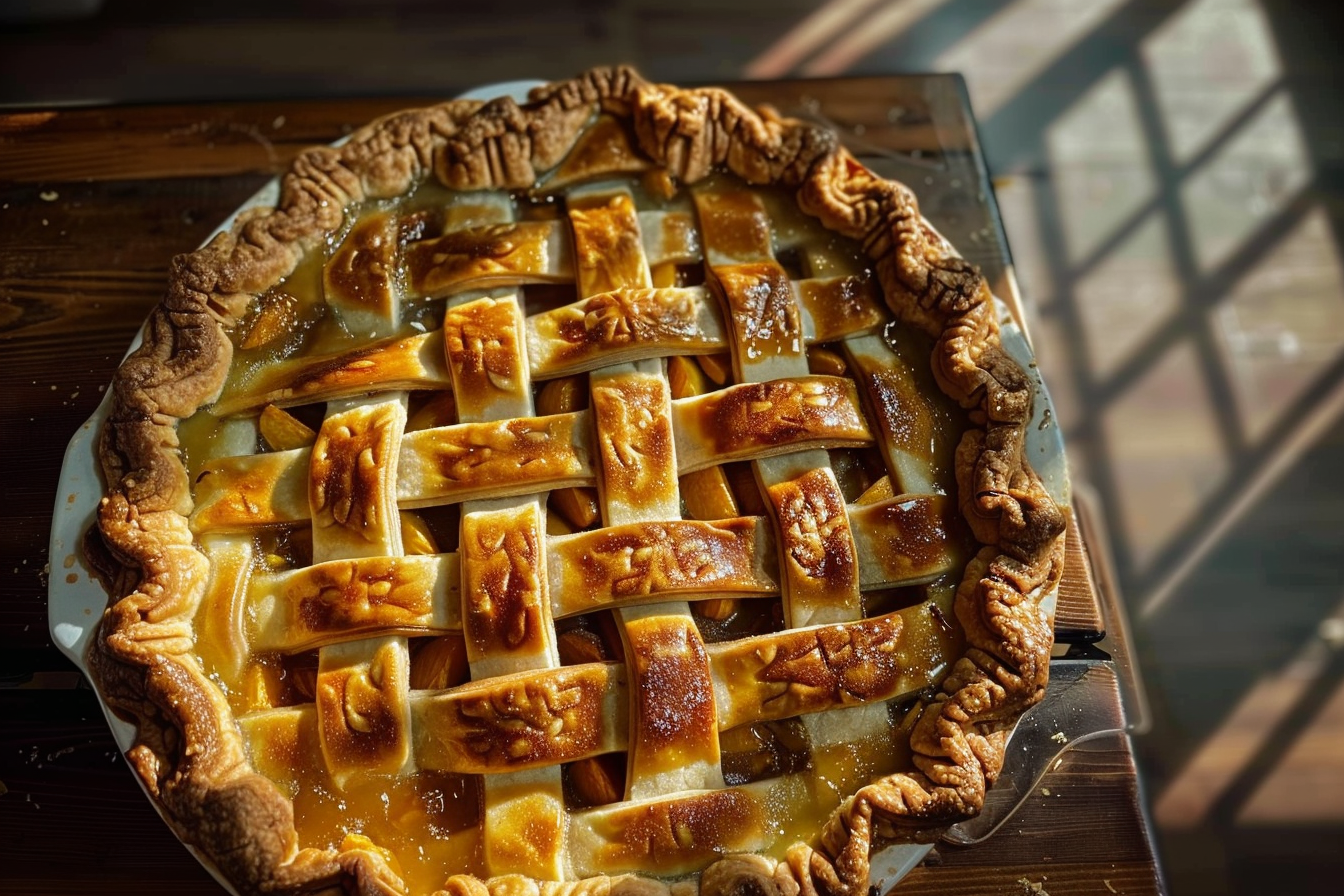 Grandma’s Peach Cobbler pie