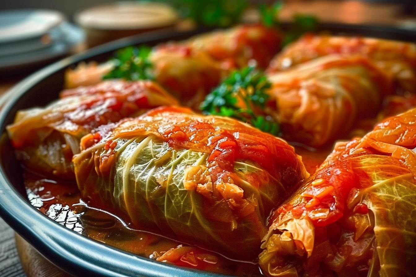 Stuffed cabbage rolls