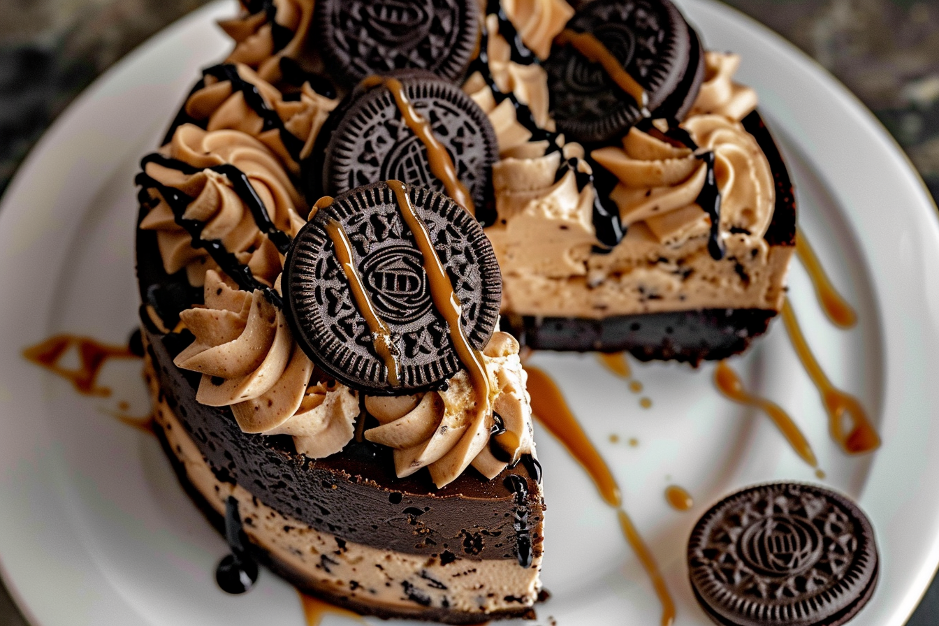 No-Bake Peanut Butter Oreo Cheesecake