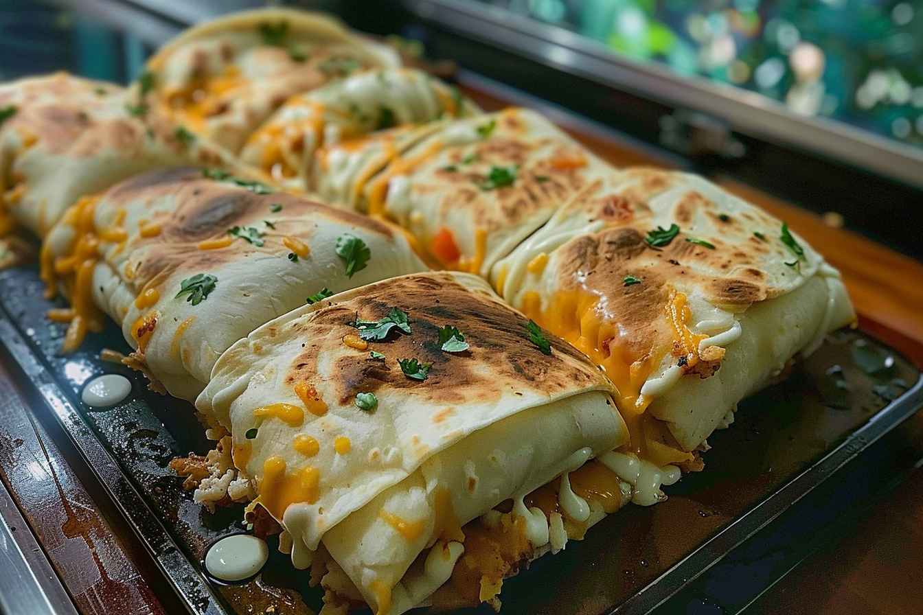 Loaded Cheesy Pocket Tacos