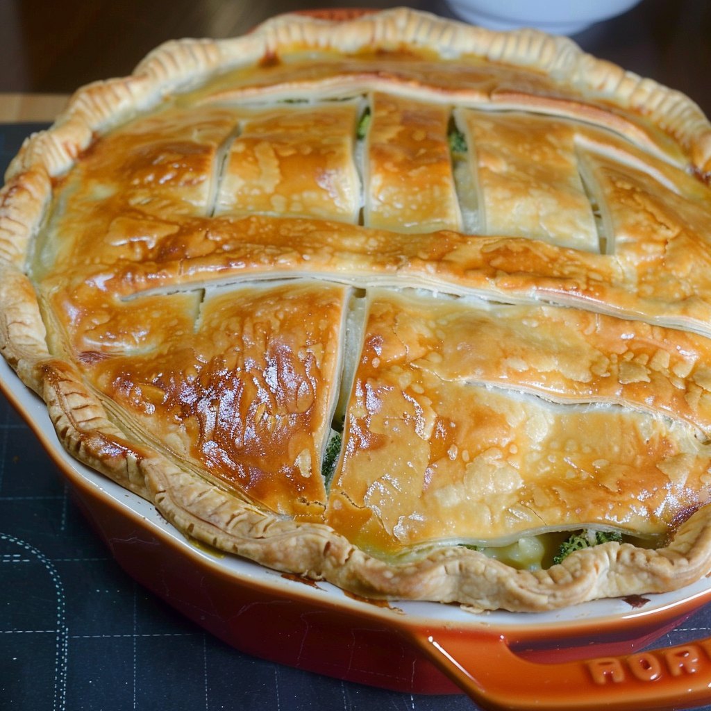 Broccoli Cheddar Chicken Pot Pie