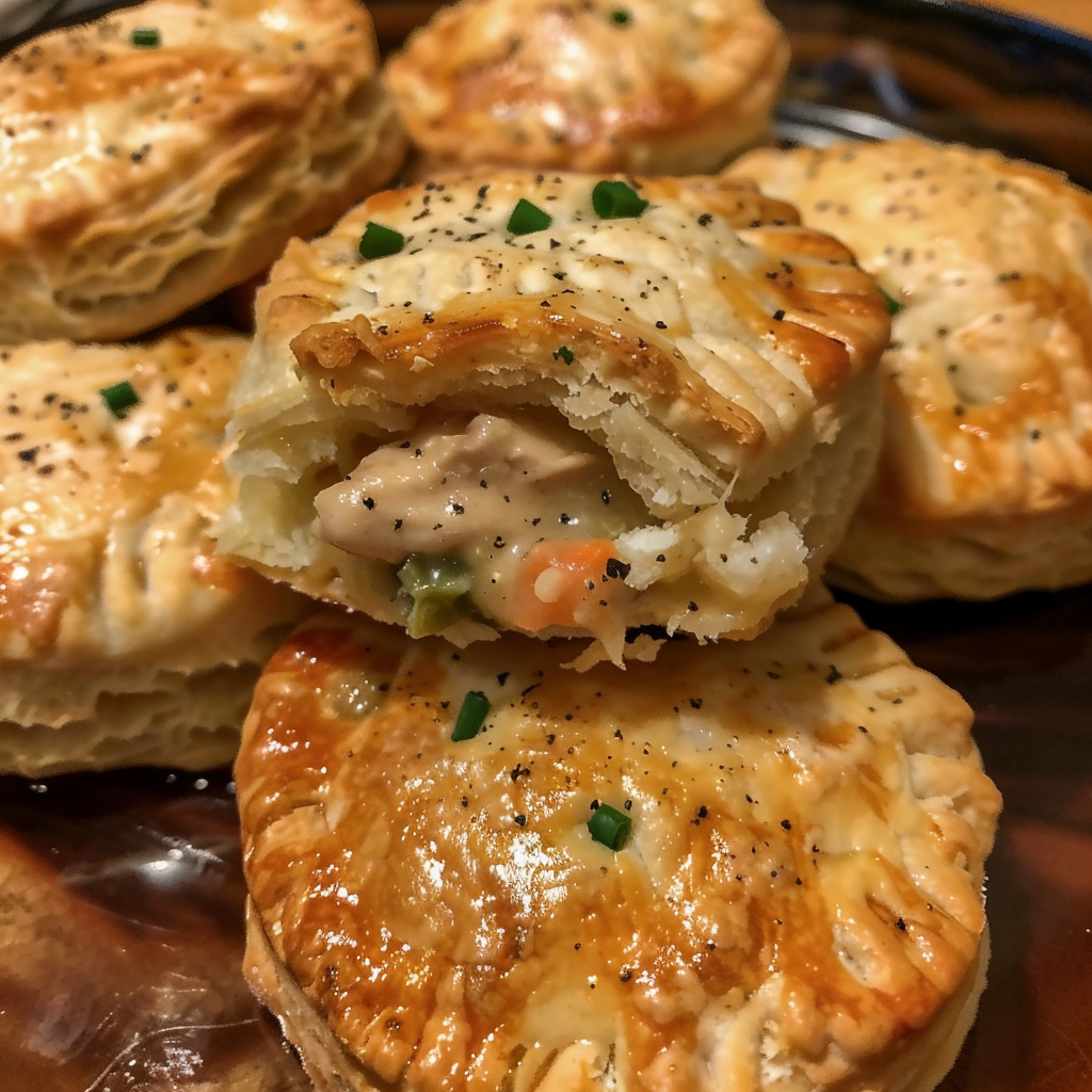 Chicken Pot Pie Biscuits