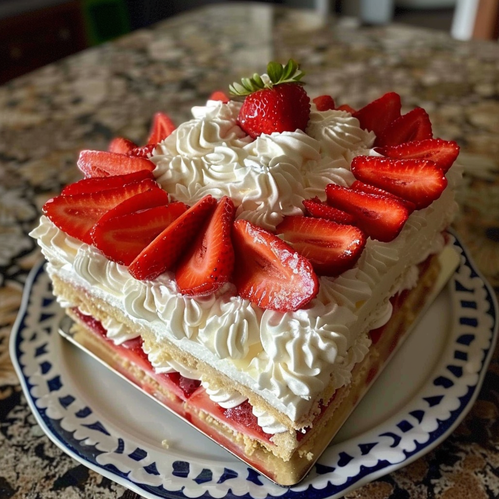 No Bake Strawberry Shortcake